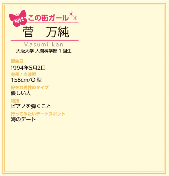 初代この街ガール：菅 万純